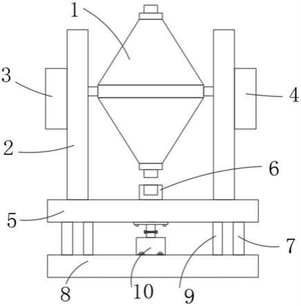 一种光纤护套PBT共聚酯双锥真空干燥机置的制作方法