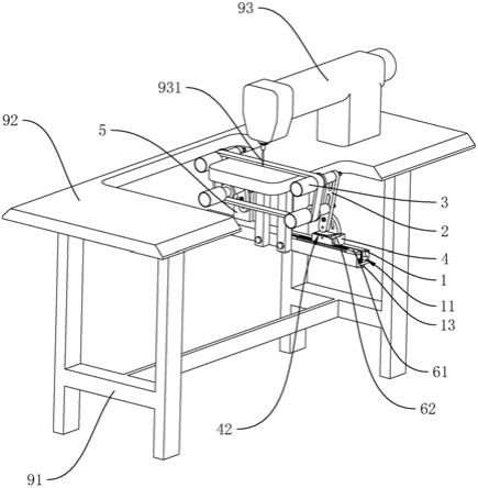 一种缝纫机用张紧定位装置的制作方法
