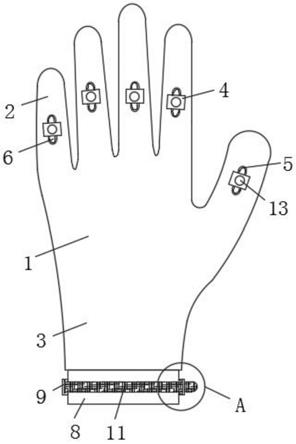 一种类风湿关节炎患者预防关节变形手套的制作方法