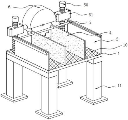 一种带有度量功能的棺木加工用切割装置的制作方法