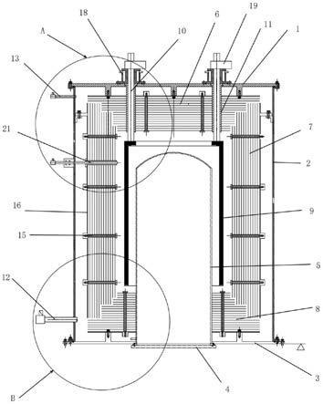 一种立式高温炉真空密封反射屏炉膛结构的制作方法