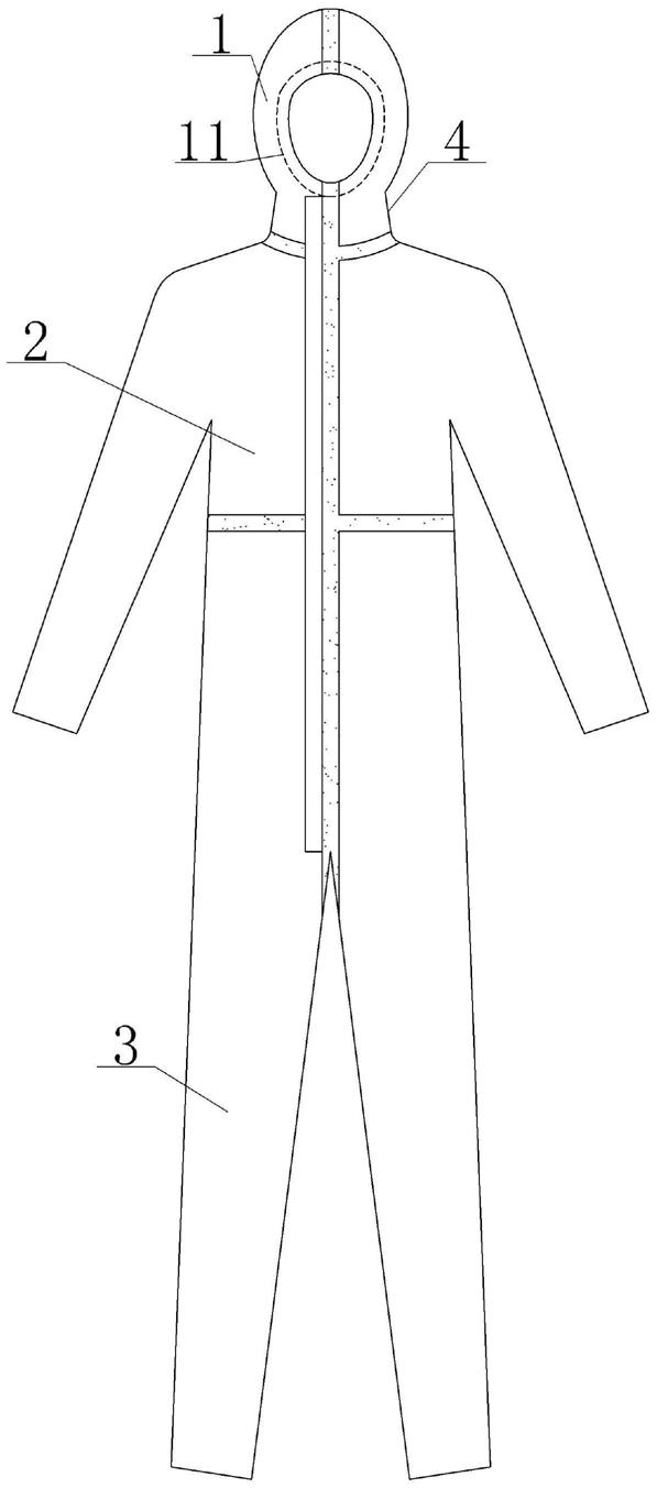 医用防护服的制作方法