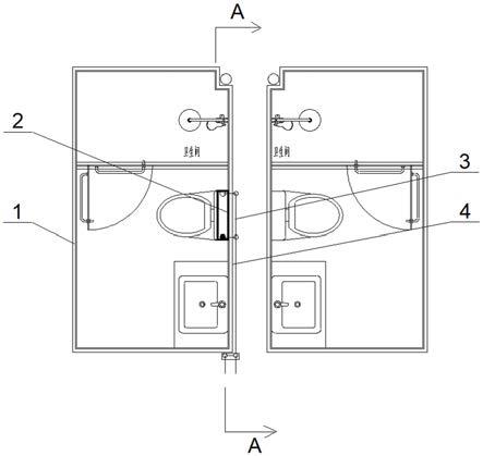 一种装配式建筑卫生间背篓散热器安装结构的制作方法