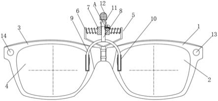 一种可折叠便于携带的眼镜的制作方法