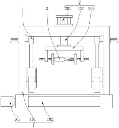 一种纸箱加工用便于传输的压痕装置的制作方法