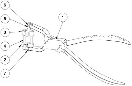 一种医疗生化流体管路用的S型头箍平衡式压钳工具的制作方法