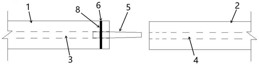建筑结构的预应力构件中抽拔橡胶棒接口的密封结构的制作方法
