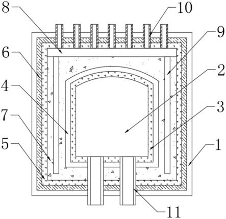 一种用于锂电池材料烧成辊道窑的集热结构的制作方法