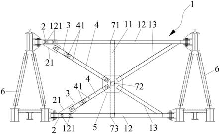 一种非对称悬臂拼装架桥机横联结构的制作方法