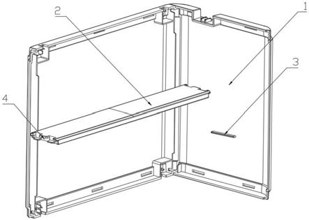 一种盲盒展示板连接结构及使用该连接结构的盲盒展示柜的制作方法