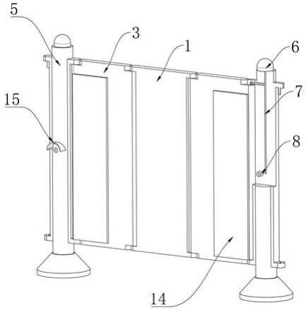 一种建筑工程施工安全管理围栏的制作方法