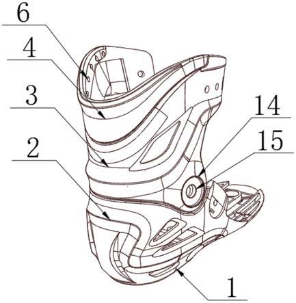一种保护脚踝的轮滑鞋后壳体的制作方法