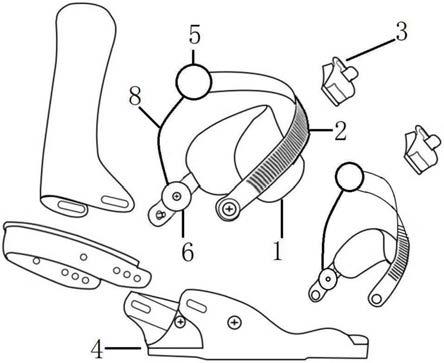 一种滑雪鞋固定器绑定装置的制作方法