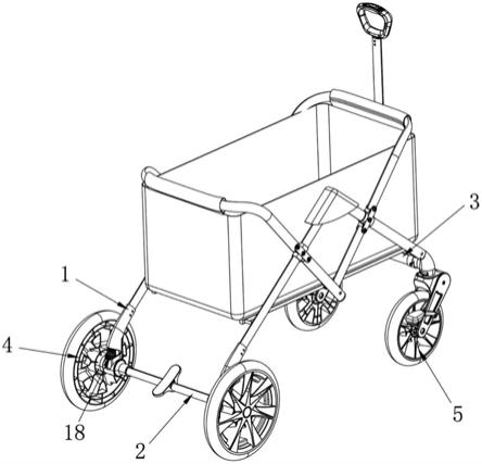 一种脚轮可快速拆装的手推车的制作方法