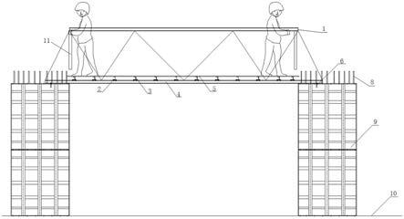 一种矮墩柱施工作业通道的制作方法