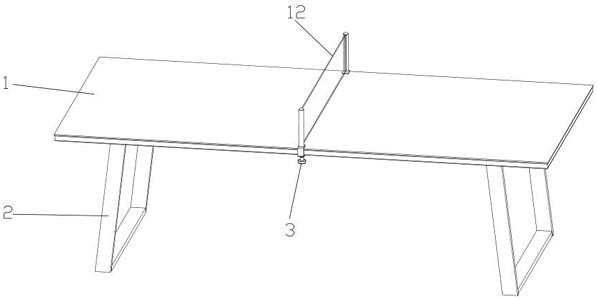 一种兼具乒乓球和就餐功能的桌子的制作方法