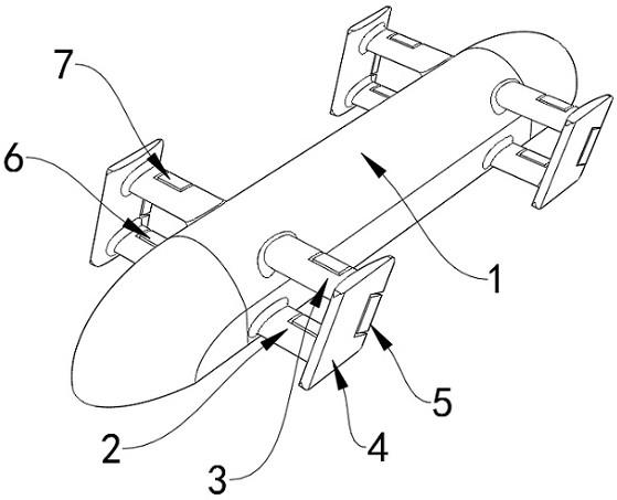 一种用于气动悬浮列车的姿态自适应调节环形升力翼装置的制作方法