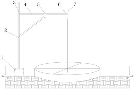 一种人工挖孔桩桩芯垂直定位施工装置的制作方法