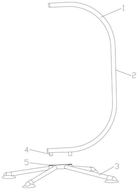 新型吊椅架连接结构的制作方法