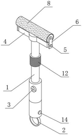 一种可更换刷体的建筑外装用涂料刷的制作方法