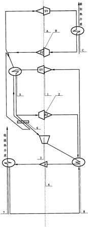 双工质联合循环热泵装置的制作方法