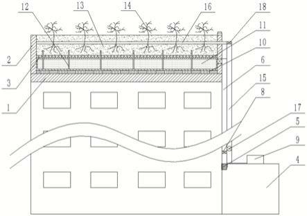一种建设海绵城市用环保型生态屋顶结构的制作方法