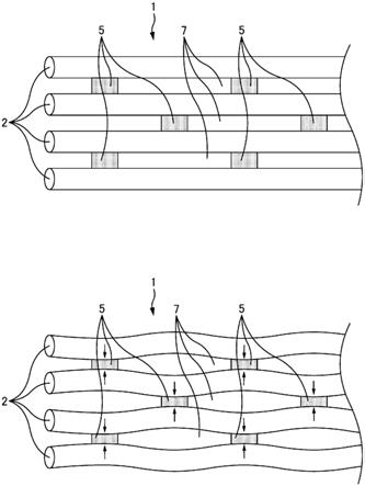 间歇连结型光纤带、及间歇连结型光纤带的制造方法与流程