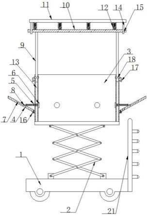 一种建筑工程施工用安全升降平台的制作方法