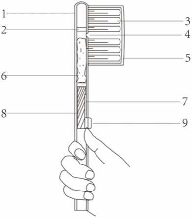 一种自带牙膏的牙刷的制作方法