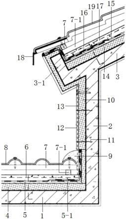 一种复合瓦屋面老虎窗侧面连接节点结构的制作方法