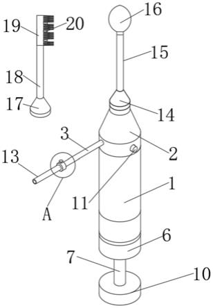 ICU患者冲吸一体式两用刷牙装置的制作方法