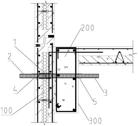 装配式建筑中外挂板与现浇结构体成型模板的连接结构的制作方法