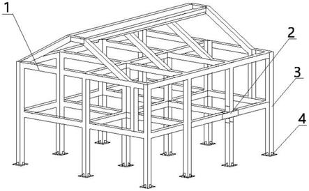 一种基于填充轻质混凝土冷弯薄壁梁柱的轻钢房屋的制作方法