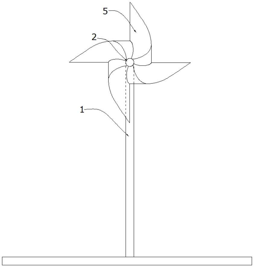 一种叶片可调式风车的制作方法