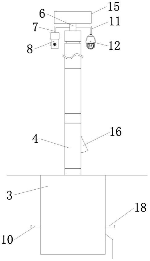 一种结合监控和雾化降温的灯柱的制作方法