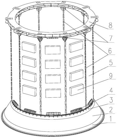 一种锥-棱柱过渡式蜂窝夹层承力筒结构的制作方法