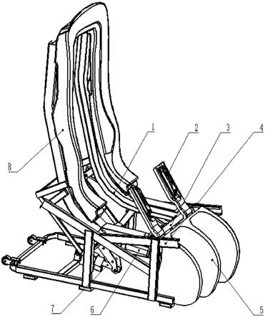 一种背部直立臀部顶起美腿内收的防占座机构及按摩椅的制作方法