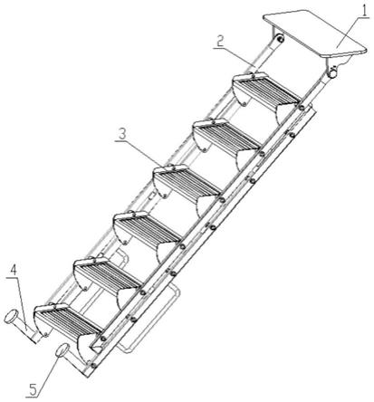 一种库边行走装置用爬梯的制作方法