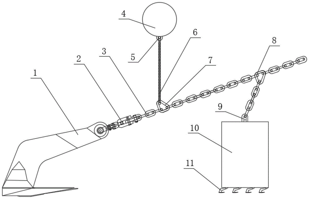 适用于海洋平台系泊系统的大抓力组合式锚及操作方法与流程