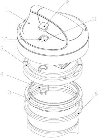 隐藏式气压指示结构、容器盖及压力容器的制作方法