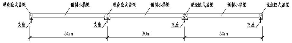 一种隐盖梁先简支后连续小箱梁的施工方法与流程