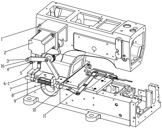 一种电机驱动缝纫机抬压脚、剪线、松线机构及缝纫机的制作方法