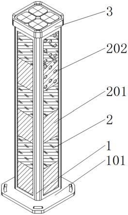 一种双面发光的太阳能警示柱的制作方法