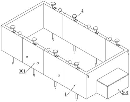 一种装配式建筑材料用放置防护装置的制作方法