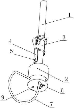 一种伞具防盗锁紧装置的制作方法