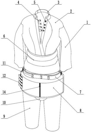 一种新型重症患者病号服的制作方法