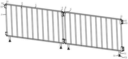一种平板车用折叠式组装护栏的制作方法