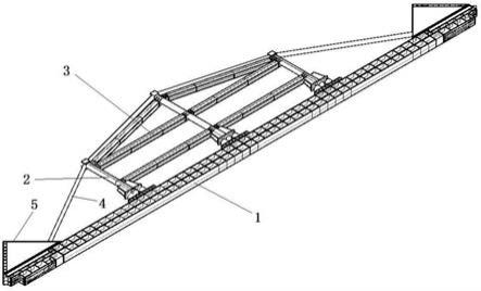 伺服弓弦梁组合型钢支撑的制作方法
