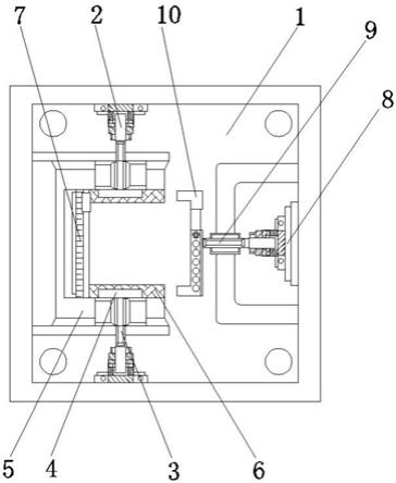 一种机顶盒散热器壳体加工用自动夹紧限位机构的制作方法