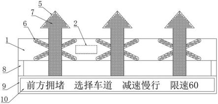 一种隧道拥堵用隧道口减速提醒装置的制作方法